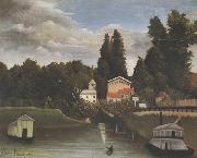Henri Rousseau Banks of the Marne(Charenton) The Alfort Mill oil painting